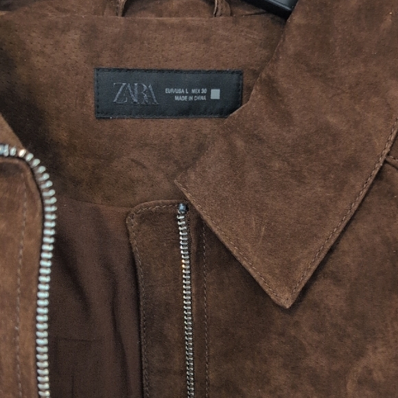 Brown Suede Women's Jacket - Picture 2 of 3
